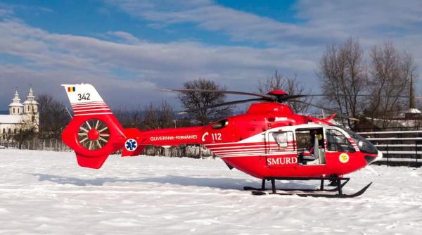 femeie in hipotermie salvata cu elicopterul smurd