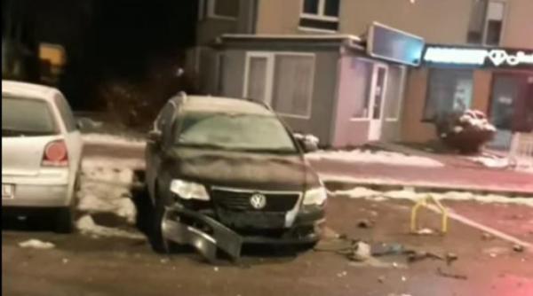 o soferita beata a avariat sapte masini dintr o lovitura pe o strada din brasov