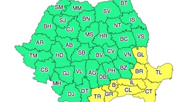 anm avertizare de cod galben de ninsori insemnate cantitativ