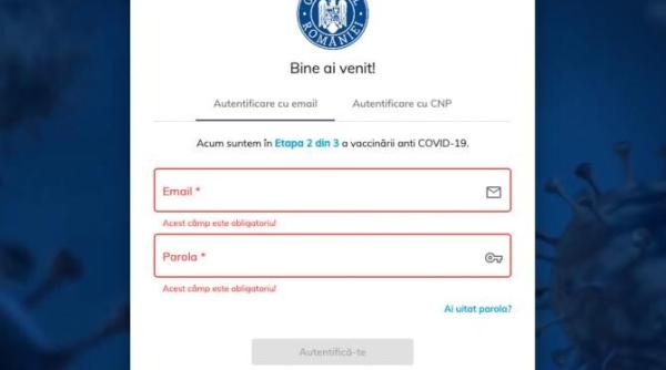 platforma de programari pentru vaccinare nu functioneaza