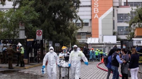 incendiu la un spital din chile 350 de pacienti evacuati in siguranta