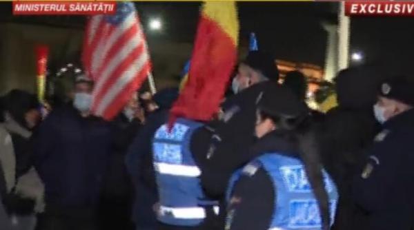 protest la ministerul sanatatii jandarmeria face apel la distantare fizica