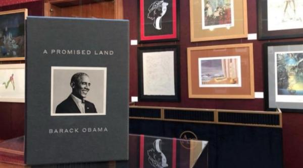 pamantul fagaduintei cartea lui barack obama record de pret la licitatia artmark