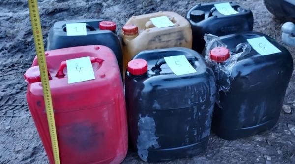 trei barbati prinsi cand furau motorina din rezervoarele unor tir uri parcate