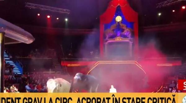 accident grav la circ acrobat in stare critica
