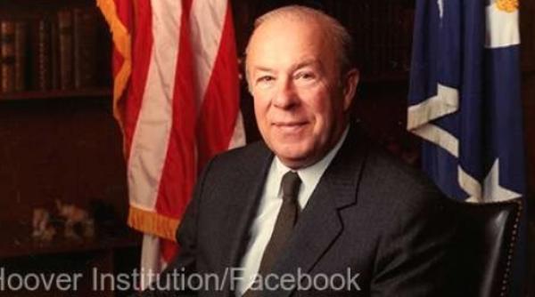 george shultz fostul secretar de stat al lui ronald reagan a murit