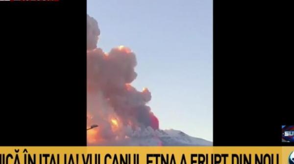 vulcanul etna a erupt