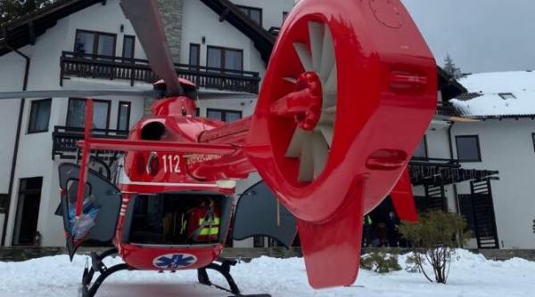 barbat taiat cu drujba pe fata victima preluata de elicopterul smurd