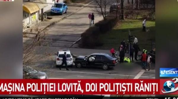 masina de politie implicata intr un accident in baia mare