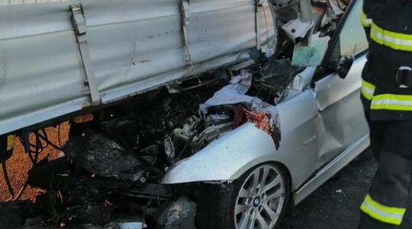 accident grav pe autostrada a1 intervine descarcerarea trafic afectat