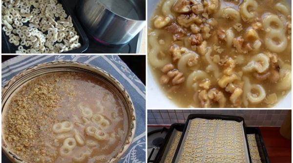 reteta mucenici moldovenesti gustosi pufosi insiropati si decorati cu multa nuca