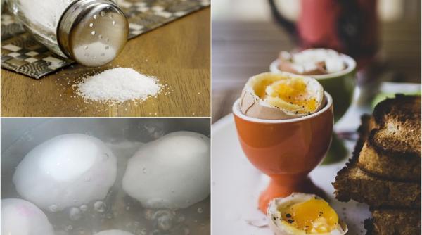 ouale trebuie fierte in apa sarata motivul este foarte simplu