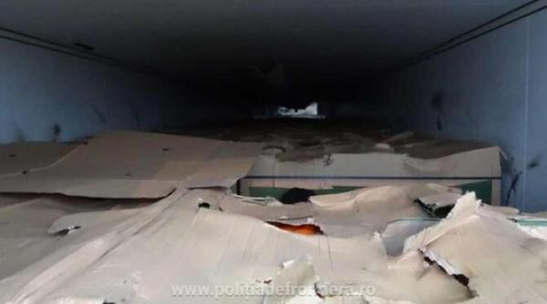 cinci cetateni straini depistati ascunsi intr un camion cu portocale