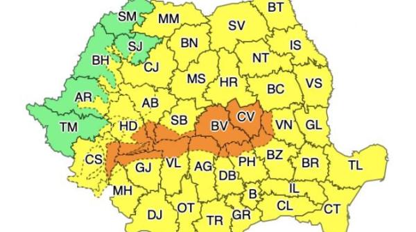 anm prognoza meteo cod galben si cod portocaliu vremea in bucuresti