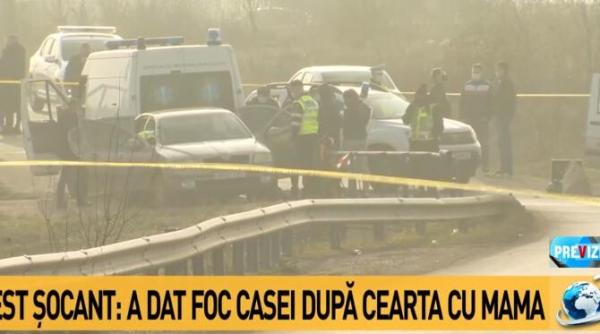 o femeie din bucuresti s a certat cu mama sa si a incendiat apartamentul