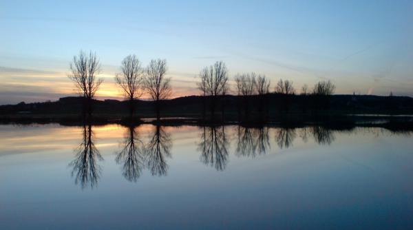 o localitate din buzau inundata de ploi
