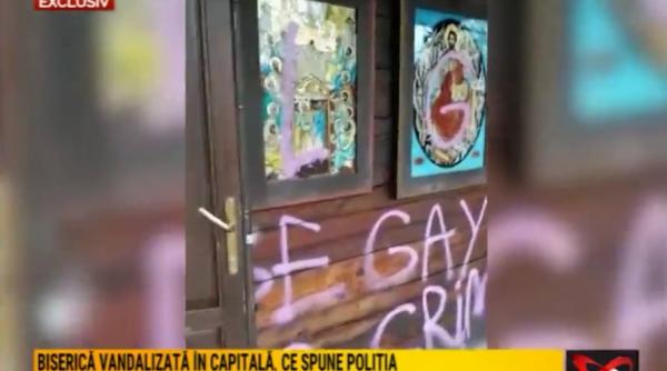 biserica din capitala vandalizata au fost scrise mesaj lgbt bor o manifestare anti ortodoxism
