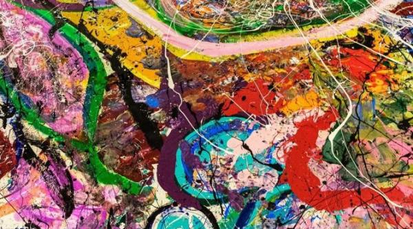 cel mai mare tablou din lume vandut cu 45 de milioane de lire sterline banii ajung la organizatii de caritate pentru copii