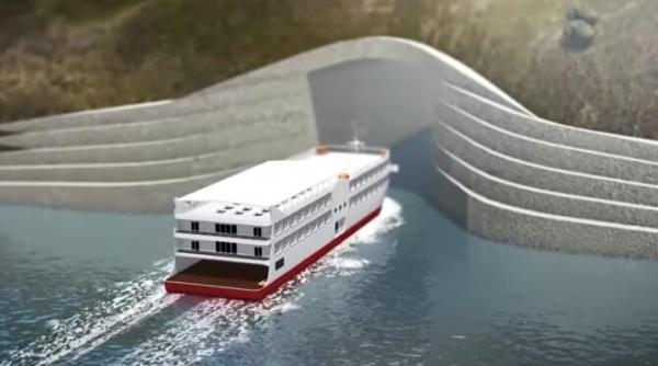 norvegia primul tunel prin munti pentru vapoare din lume video