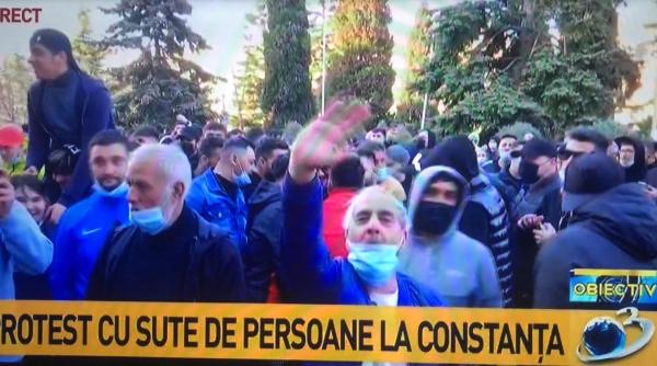 protest cu sute de persoane la constanta