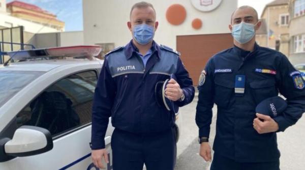 barbat la un pas de sinucidere salvat de un politist si un jandarm a inceput sa planga