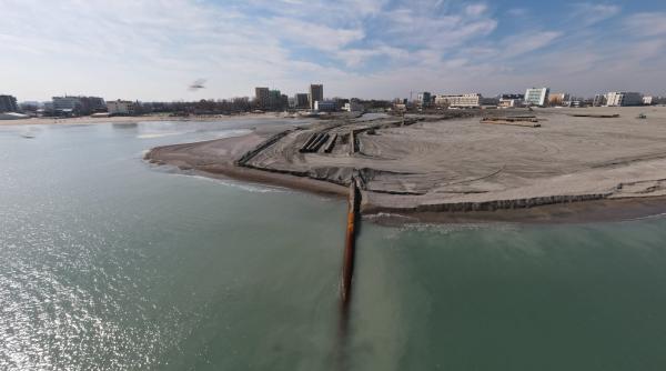plaja din mamaia largita pe o lungime de 5 km