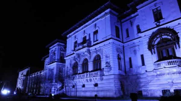ziua internationala de constientizare a autismului  palatul cotroceni  iluminat in albastru