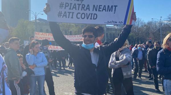galerie foto protest in bucuresti impotriva restrictiilor si guvernului ce nu se vede la tv