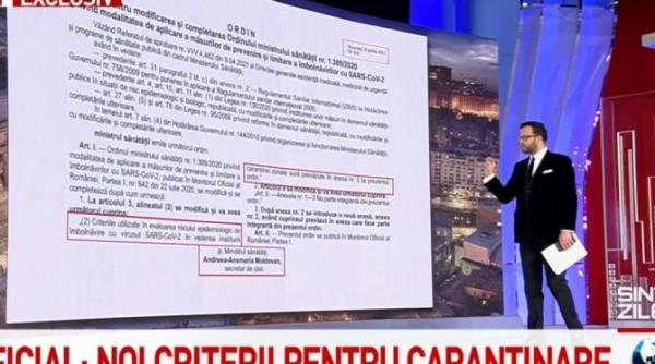 ministerul sanatatii ordin publicat in monitorul oficial criterii noi pentru carantina