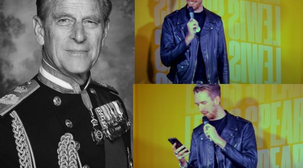 printul philip mort in timpului unui numar de comedie despre el momentul in care lewis spears si a inghitit glumele suntem siguri ca a murit