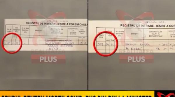 acuzatii de fals in acte la ministerul sanatatii documente care au acelasi numar de inregistrare