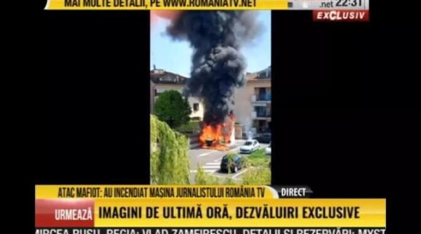 masina unui jurnalist romania tv incendiata in italia
