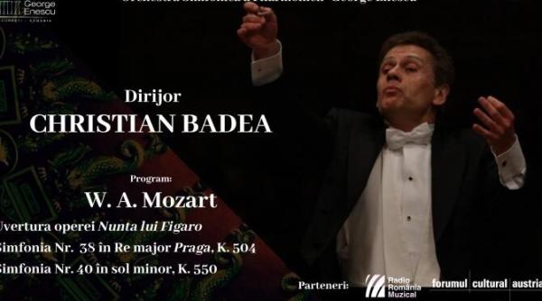 ateneul roman dirijorul christian badea revine in vinerea mare cu un program mozart