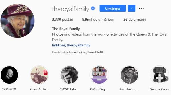 regina elisabeta renunta la poza cu printul philip de pe instagram