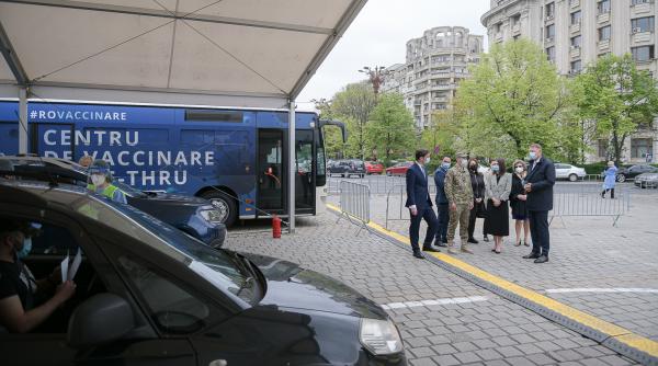 andrei baciu  o persoana pe minut vaccinata in centrul drive throught din bucuresti  un succes