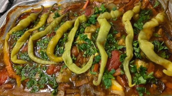 file de peste cu legume la cuptor a la cezar osiceanu