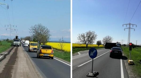 lucrari pe dn 71 sectorul targoviste racari zona este semaforizata