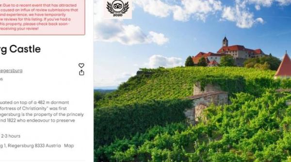 val de critici pe paginile castelul din riegersburg detinut de familia printului acuzat de uciderea ursului arthur tripadvisor a blocat recenziile