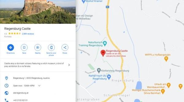 google a facut curatenie pe paginile castelului din riegersburg ratingul a fost restabilit iar recenziile negative sterse
