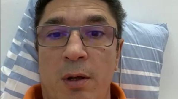 luis lazarus glume de pe patul de spital am luat patru covizi am facut implant de tulpini m am dus la spital cu cinci teste negative