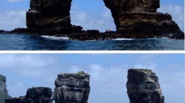 o celebra formatiune de stanci din galapagos s a prabusit