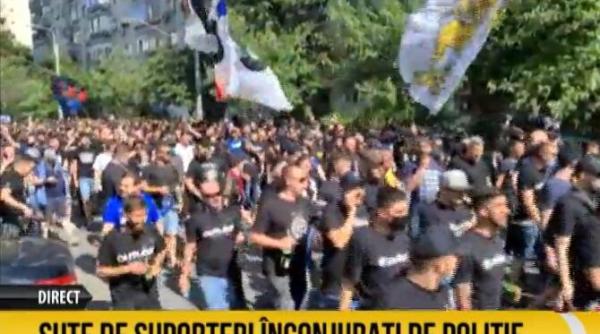 alerta pe strazile capitalei suporterii se indreapta spre stadionul ghencea la medicul csa steaua cs afumati galerie foto