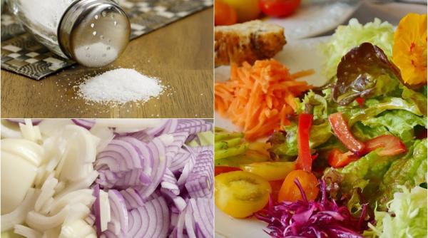 de ce sa freci ceapa cu sare inainte de a o pune in salata trucul excelent al gospodinelor