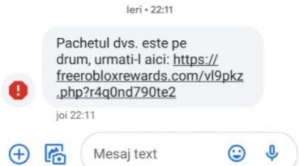 escrocherie cu sms urile de la curieri ce date fura de pe telefon