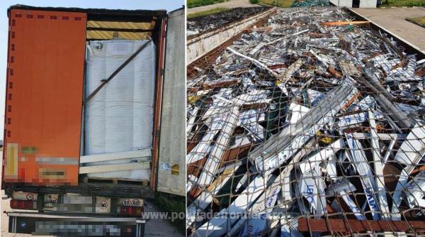 gunoiul bulgariei oprit la vama giurgiu peste 77 de tone de deseuri din plastic aluminiu si zinc