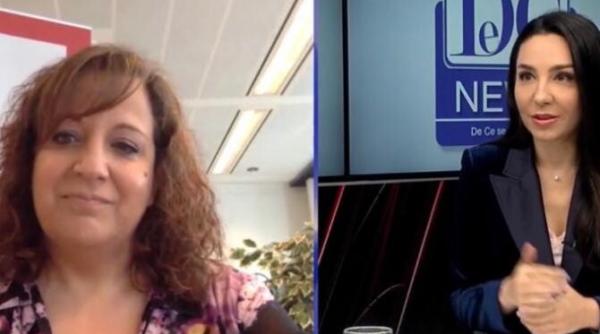 iratxe garc a p rez invitata claudiei tapardel in emisiunea din culisele europei la dcnews si dcnewstv