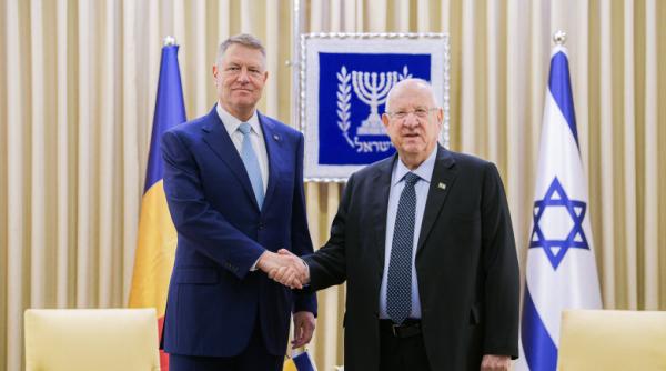 reuven rivlin presedintele israelului va fi primit de klaus iohannis