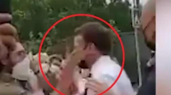 macron lovit peste fata ciocan suntem la dispozitie ca si parteneri in uniunea europeana