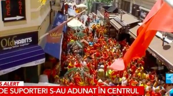 euro 2020 suporterii au pus stapanire pe centrul vechi al capitalei autoritatile in alerta
