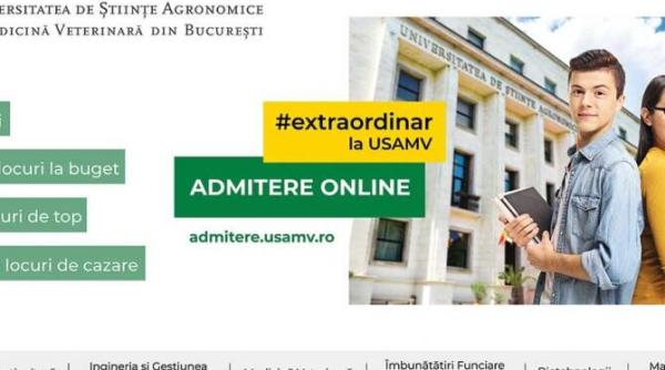 admitere usamv bucuresti 1 23 iulie 2021 fii extraordinar alege sa transformi lumea intr un loc mai bun sol apa aer viata